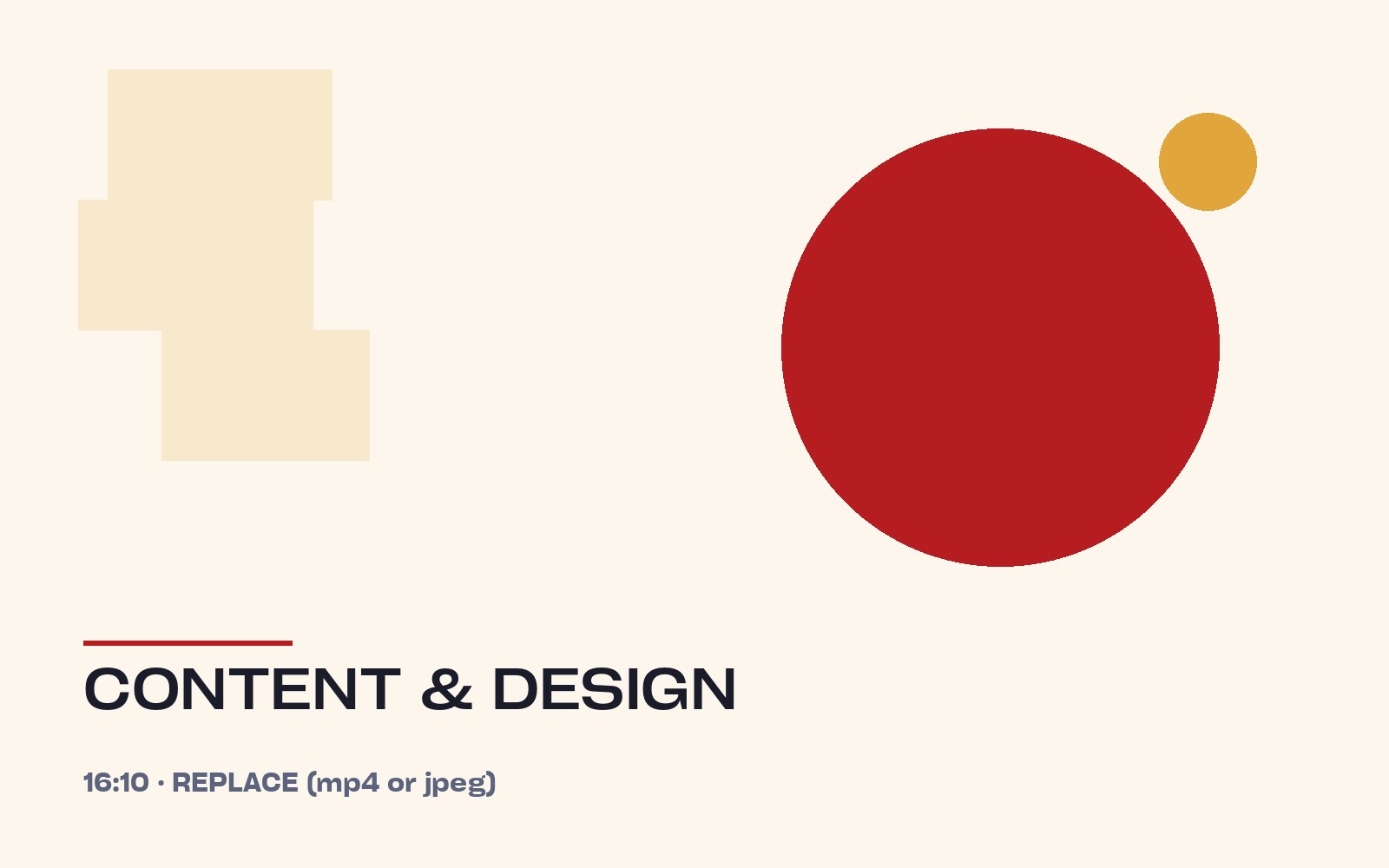 Content and design