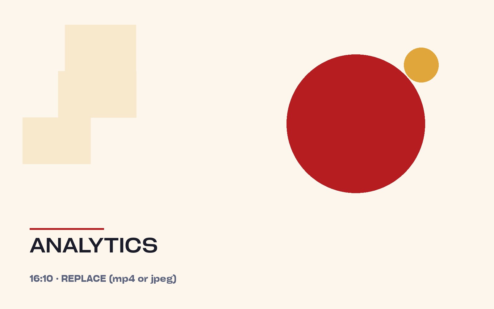 Analytics and adjustment
