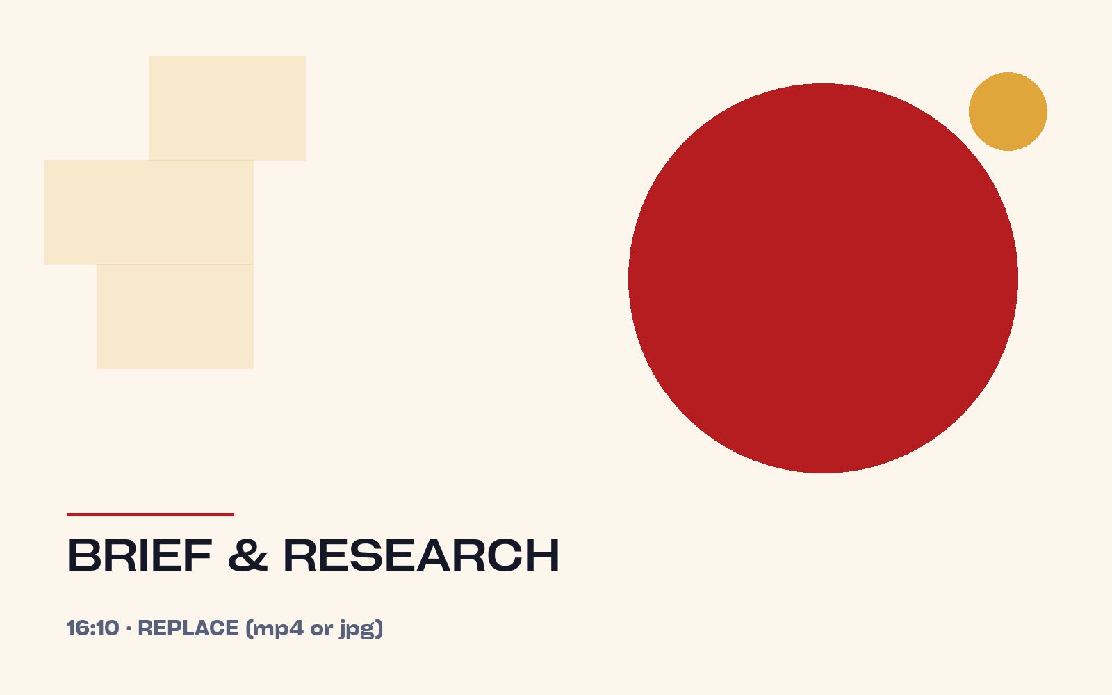 Brief & research